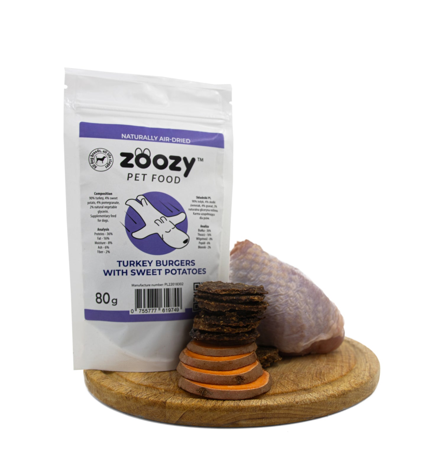 Burgery z indyka ze słodkimi ziemniakami