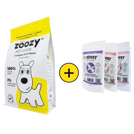 Beef Menu + 3 treats bundle
